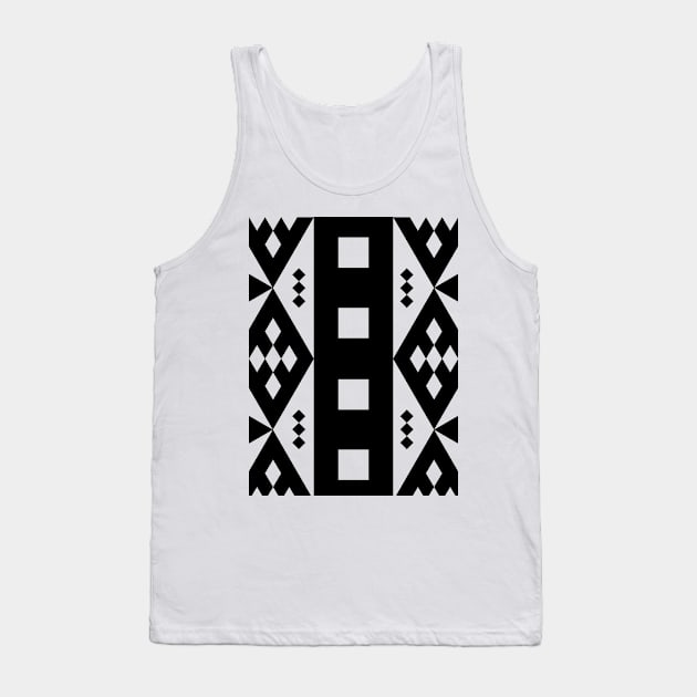 Native American Design BL Tank Top by Kiyiya Designs